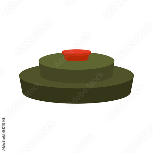 Military explosive weapons and danger icons collection set