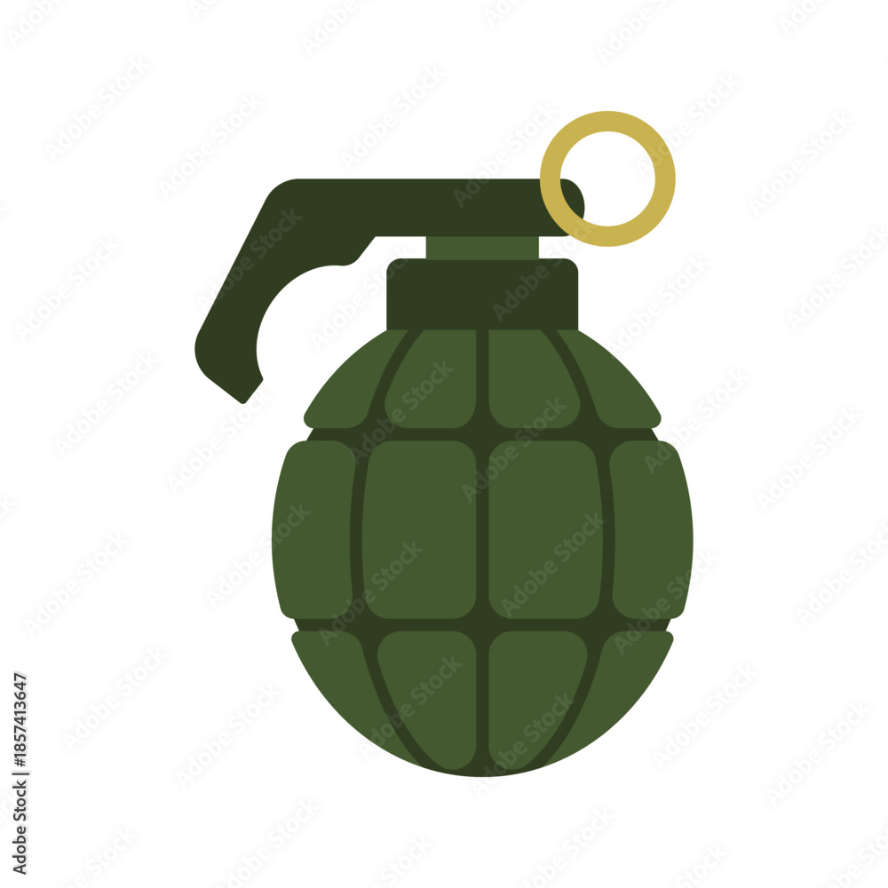 Fototapeta premium Military explosive weapons and danger icons collection set