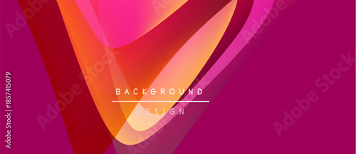 Abstract vibrant design. Pink, orange hues blend smoothly. Modern aesthetic, suitable for digital projects or presentations. Minimalist style.