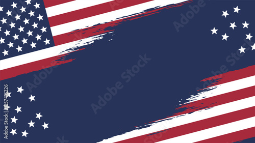 American flag background with stars and stripes representing United States patriotism and national freedom