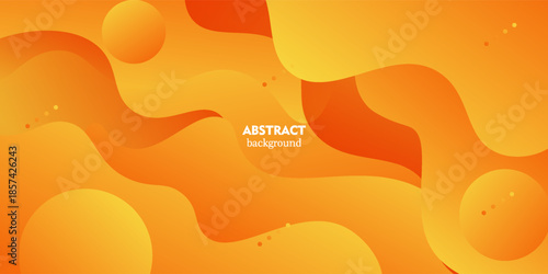 Orange abstract wave pattern background. Simple and trendy banner background. Vector eps10