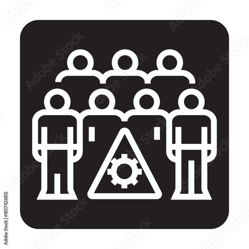 virus investigation black line icon for digital and print projects.  Minimal clean icons for apps and websites.