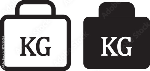 Weight heavy kg icon. weight kilogram icon vector design template. Weight icon in solid silhouette set. Vector Illustration.  logo design isolated sign symbol vector illustration
