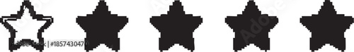 Pixel star vector graphics: free downloadable star icons and shapes eps silhouette