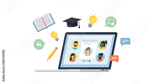 Dynamic Virtual Classroom and E-Learning Platform for Remote Education, Skill Development, and Collaborative Study Sessions with Digital Resources