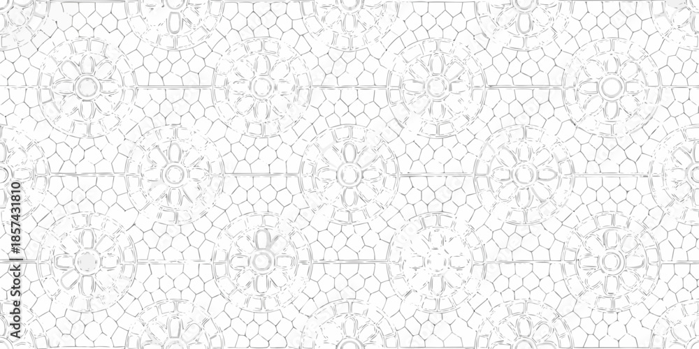 Obraz premium A detailed close up view of a white textured brick wall pattern