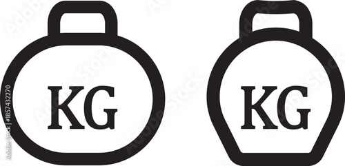 Weight heavy kg icon. weight kilogram icon vector design template. Weight icon in solid silhouette set. Vector Illustration.  logo design isolated sign symbol vector illustration