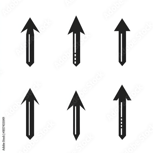 red and yellow arrows