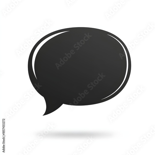chat icon on black background