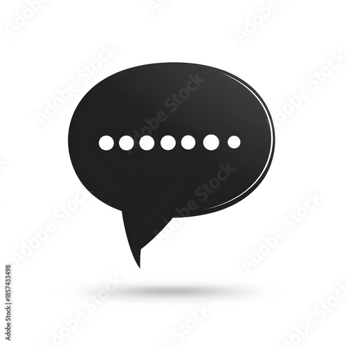 black and white speech bubbles