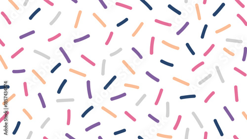 Colorful sprinkles on white background confetti pattern design party celebration festive fun