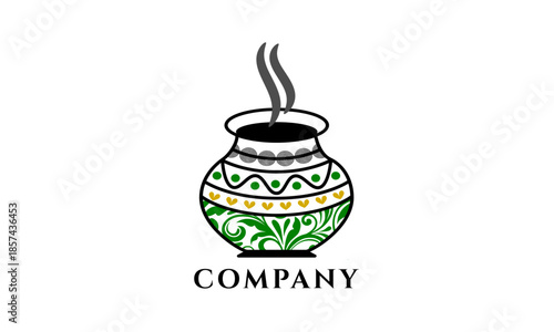 Food Pot Restaurant Logo Design Template