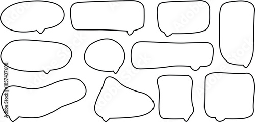 Collection of various speech bubbles Vector