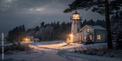 Minimal Cinematic Glow Light Effects for Winter Visuals