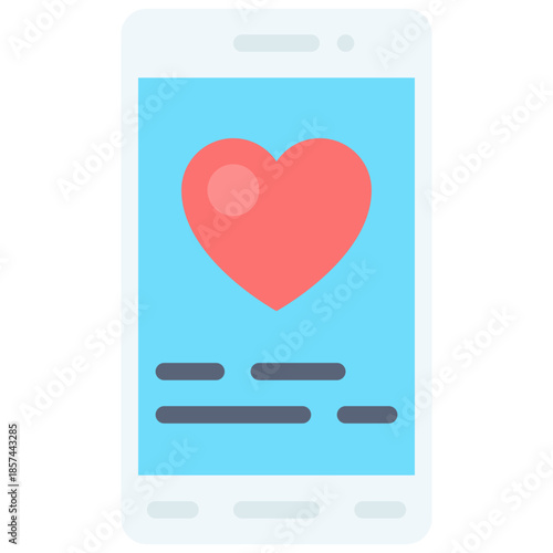 Mobile Phone With Heart