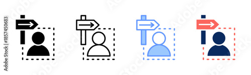 Specific Market icon set multiple style collection