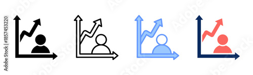 Competitive icon set multiple style collection