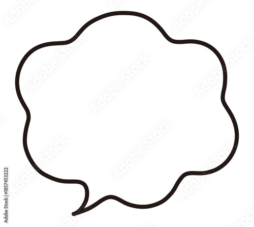 ふわふわなふきだしのイラスト