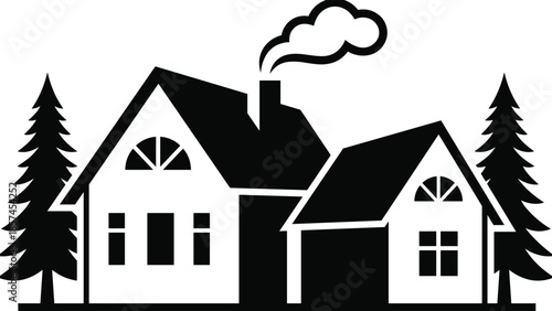 Set of various bed silhouettes and furniture icons for bedroom interior design projects isolated on white background for architectural planning, set