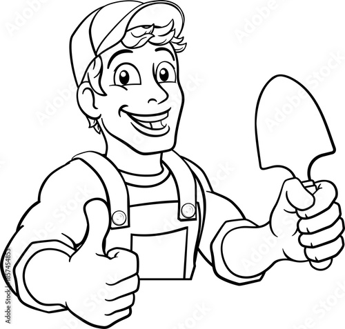 A gardener, handyman or far...