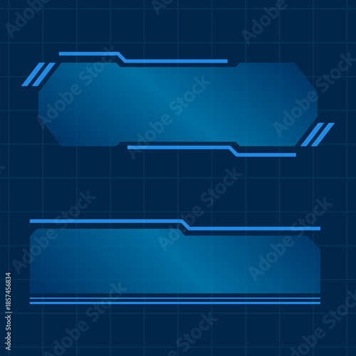 Futuristic technology interface elements icon sign design vector