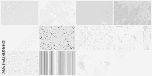A collection of nine grayscale abstract textures and patterns displayed in a grid