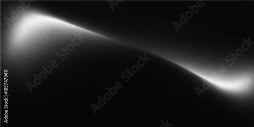 Digital art illustration of a glowing blue laser beam and spotlight ray motion design on a dark black stage backdrop with abstract texture and light wave animation