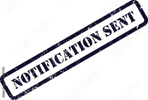 A grunge style dark blue rubber stamp impression prominently features the phrase NOT SKIPPED on a clean white surface