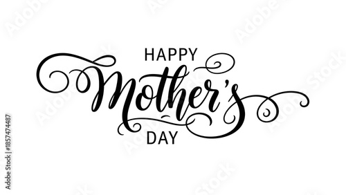 Happy mother s day greeting card illustration