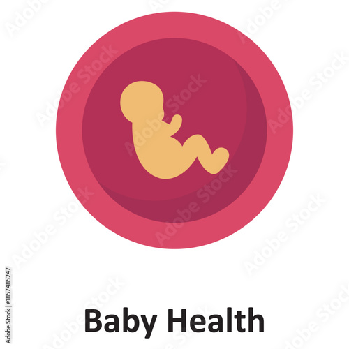 Baby Health Vector Icon which can easily modify or edit
