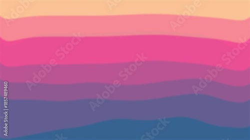 Vibrant layered gradient inspired by a stylized horizon, combining warm pinks and purples with cooler blues for a bold yet smooth abstract background.