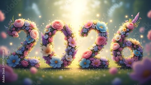 new year 2026 written in numbers