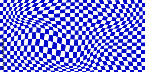 Vector design of a blue and white chessboard  Classic Blue White Checkerboard Pattern