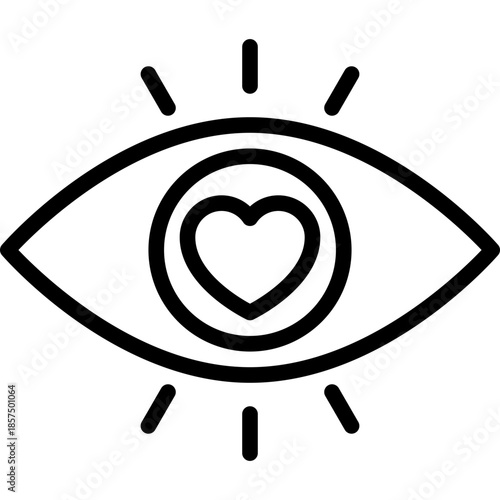 Love Eye Icon