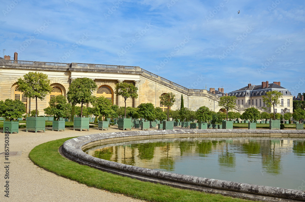 Fototapeta premium jardin de l'orangerie, chateau de Versailles, region Ile de France, 78, Yvelines, France