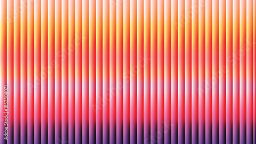 Glass ripple texture with dark gradient background and lilac light streaks. Futuristic distortion, moody abstract glow, reeded vertical blur. Vector illustration