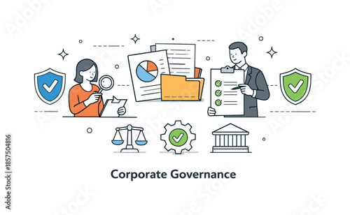Transparent Corporate Governance. Corporate governance framework. Professional organizing documents and checklists, careful review and structured