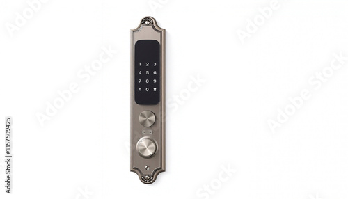 Smart Digital Door Lock Isolated on White