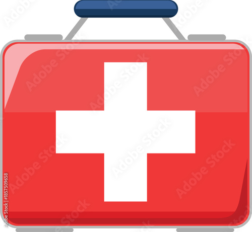 First aid kit professional vector illustration design background