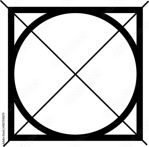 A square and a circle with a cross through them. The symbol is a square and a circle with a cross through them. Do not tumble dry. Information on the clothing label.