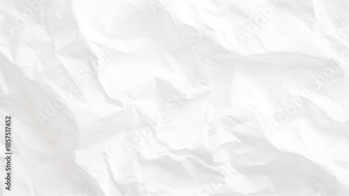 Crumpled white paper texture background