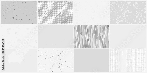 A collection of nine square textures in varying shades of gray