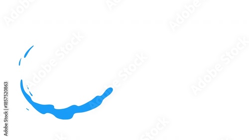 2d animation of path stream cartoon liquid splash in simple flat style. Set of motion element water, paint or juice isolated white, black and green background.