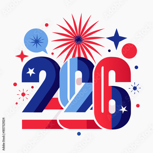 Celebrating 2026 with fireworks