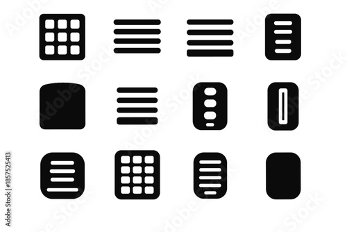 Doorbell icon pad contour compact tile vector support panel slab arc wireless