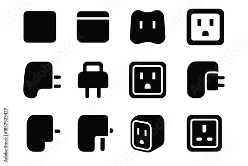 Pad support converter adapter stabilizer icon vector compact line smooth strip arc