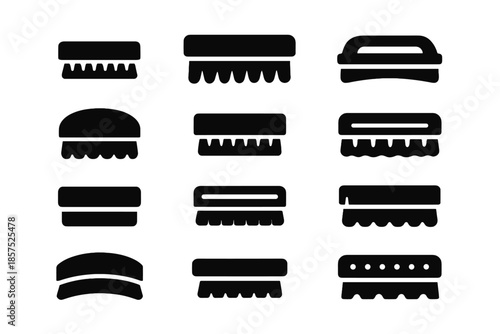 Care piece frame shine tile icon icons stabilizer rounded smooth shoe vector