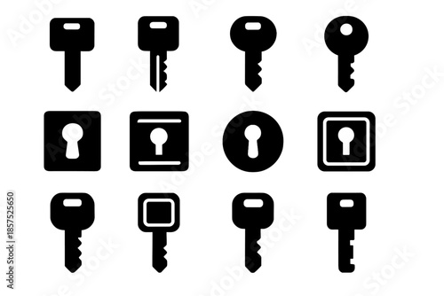Arc compact smooth icons blank mount ridge key grid icon vector plate