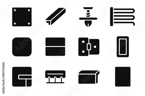 Icon support drying band screw vector rounded piece folding wall ridge rack