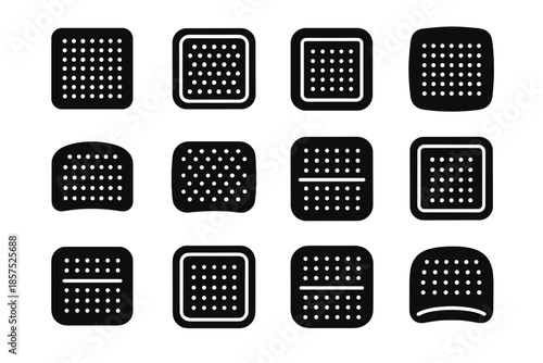 Mount air ridge arc icon tile bar icons slab support vector purifier